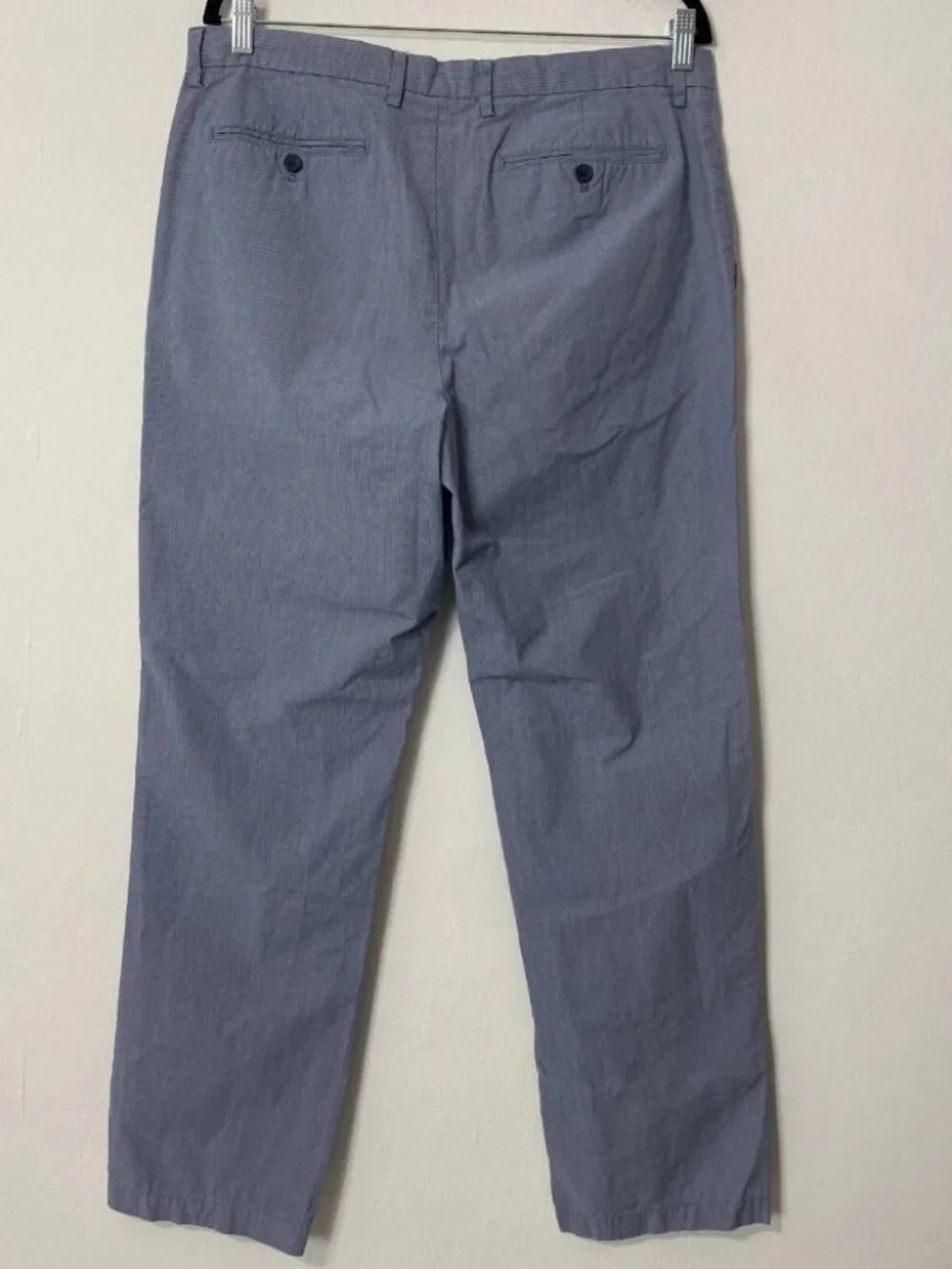 Banana Republic Blue Kentfield Straight Pinstripe Chino Pants 35x30